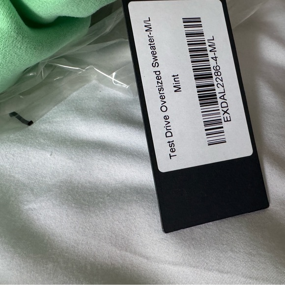 Mint Green Oversized Sweatshirt - Picture 3 of 3